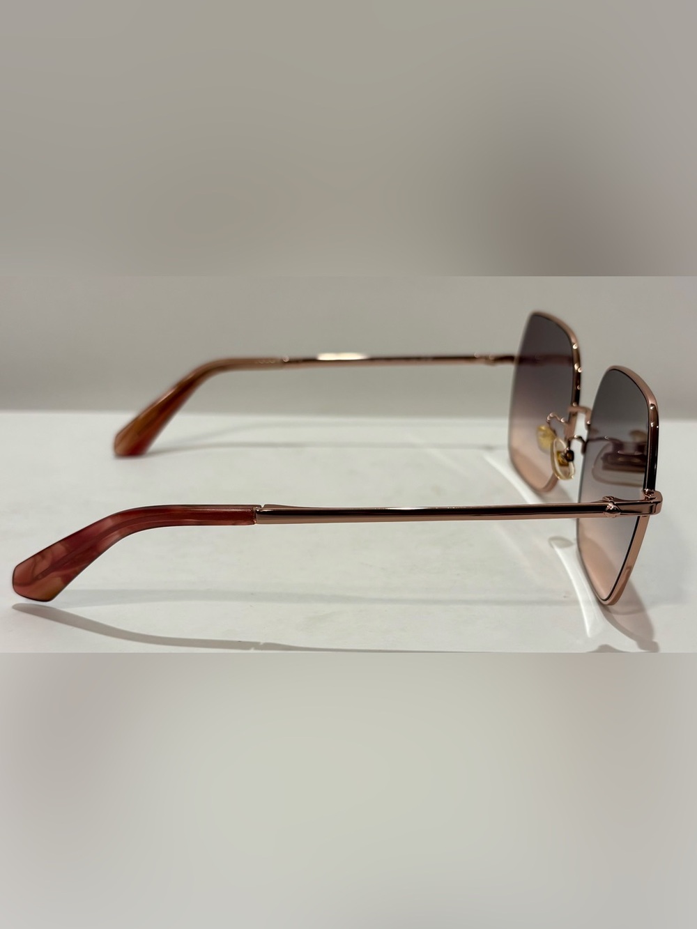 Kate Spade ♠️ New York HELLO SUNSHINE Geometric Gold & Brown Gradient Sunglasses - Picture 4 of 11